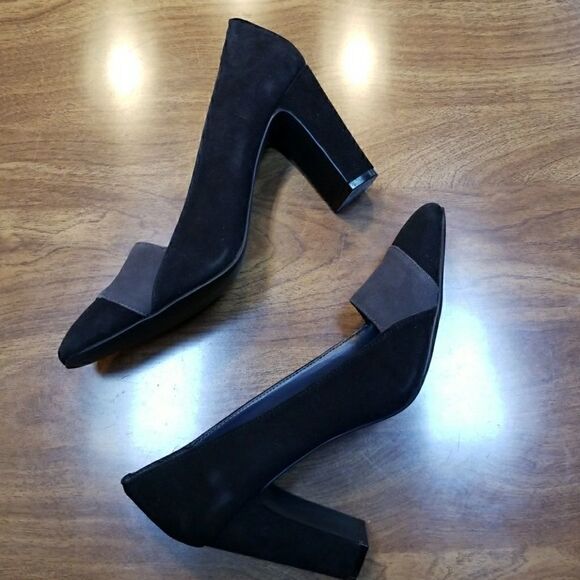 LIZ Claiborne Leather Suede Heels - Picture 3 of 8